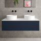 Raffinata Single Drawer Countertop Vanity Unit - Matt Indigo 1200mm image