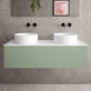 Raffinata Single Drawer Countertop Vanity Unit - Matt Light Green 1200mm image