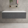 Raffinata Single Drawer Countertop Vanity Unit - Dark Concrete 1200mm image