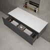 Raffinata Single Drawer Countertop Vanity Unit - Dark Concrete 1200mm image