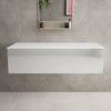 Raffinata Single Drawer Countertop Vanity Unit - Gloss Dove 1200mm image