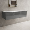 Raffinata Single Drawer Countertop Vanity Unit - Gloss Dust 1200mm image