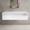 Raffinata Single Drawer Countertop Vanity Unit - Gloss White 1200mm image