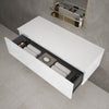 Raffinata Single Drawer Countertop Vanity Unit - Gloss White 1200mm image