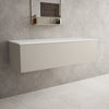 Raffinata Single Drawer Countertop Vanity Unit - Matt Cashmere 1200mm image