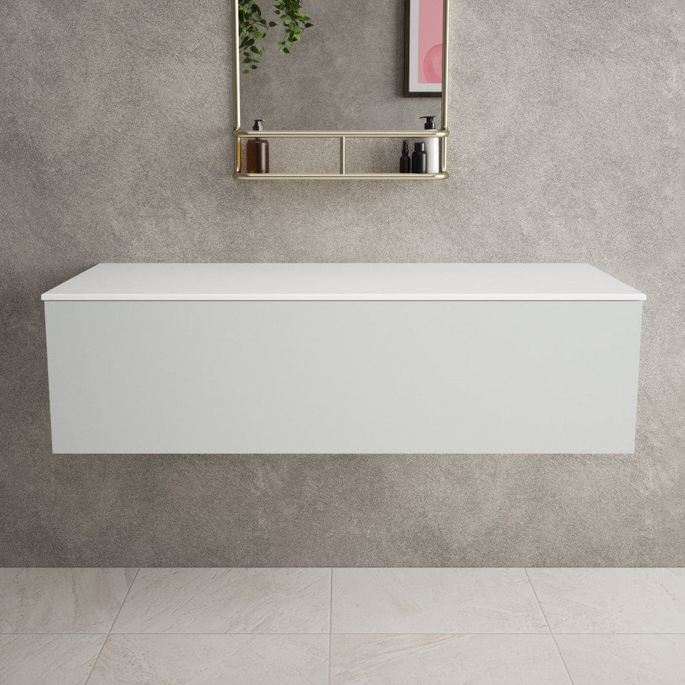 Raffinata Single Drawer Countertop Vanity Unit - Matt Dove 1200mm