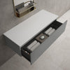 Raffinata Single Drawer Countertop Vanity Unit - Matt Dust 1200mm image