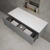 Raffinata Single Drawer Countertop Vanity Unit - Matt Dust 1200mm image