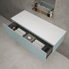 Raffinata Single Drawer Countertop Vanity Unit - Matt Fjord 1200mm image