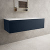 Raffinata Single Drawer Countertop Vanity Unit - Matt Indigo 1200mm image