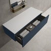 Raffinata Single Drawer Countertop Vanity Unit - Matt Indigo 1200mm image