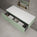 Raffinata Single Drawer Countertop Vanity Unit - Matt Light Green 1200mm