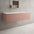 Raffinata Single Drawer Countertop Vanity Unit - Matt Pink 1200mm