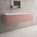 Raffinata Single Drawer Countertop Vanity Unit - Matt Pink 1200mm