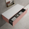 Raffinata Single Drawer Countertop Vanity Unit - Matt Pink 1200mm image