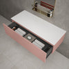 Raffinata Single Drawer Countertop Vanity Unit - Matt Pink 1200mm image