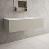 Raffinata Single Drawer Countertop Vanity Unit - Matt Stone 1200mm image