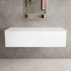 Raffinata Single Drawer Countertop Vanity Unit - Matt White 1200mm image