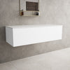 Raffinata Single Drawer Countertop Vanity Unit - Matt White 1200mm image