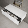 Raffinata Single Drawer Countertop Vanity Unit - Matt White 1200mm image