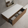 Raffinata Single Drawer Countertop Vanity Unit - Oak 1200mm image