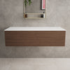 Raffinata Single Drawer Countertop Vanity Unit - Walnut 1200mm image
