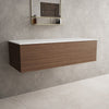 Raffinata Single Drawer Countertop Vanity Unit - Walnut 1200mm image