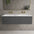 Raffinata One Drawer Vanity Unit With Beyondstone Double Basin - Dark Concrete 1200mm