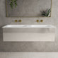 Raffinata One Drawer Vanity Unit With Beyondstone Double Basin - Gloss Cashmere 1200mm image