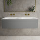 Raffinata One Drawer Vanity Unit With Beyondstone Double Basin - Matt Dust 1200mm image