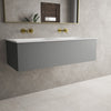 Raffinata One Drawer Vanity Unit With Beyondstone Double Basin - Matt Dust 1200mm image