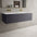 Raffinata One Drawer Vanity Unit With Beyondstone Double Basin - Matt Graphite 1200mm