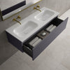 Raffinata One Drawer Vanity Unit With Beyondstone Double Basin - Matt Graphite 1200mm image