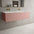 Raffinata One Drawer Vanity Unit With Beyondstone Double Basin - Matt Pink 1200mm