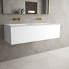 Raffinata One Drawer Vanity Unit With Beyondstone Double Basin - Matt White 1200mm image
