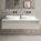 Raffinata Double Drawer Countertop Vanity Unit - Gloss Cashmere 1400mm