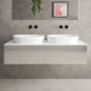 Raffinata Double Drawer Countertop Vanity Unit - Gloss Cashmere 1400mm image