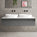 Raffinata Double Drawer Countertop Vanity Unit - Gloss Dust 1400mm