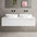 Raffinata Double Drawer Countertop Vanity Unit - Gloss White 1400mm