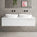 Raffinata Double Drawer Countertop Vanity Unit - Gloss White 1400mm
