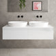 Raffinata Double Drawer Countertop Vanity Unit - Gloss White 1400mm image