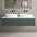 Raffinata Double Drawer Countertop Vanity Unit - Matt Dark Green 1400mm