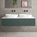 Raffinata Double Drawer Countertop Vanity Unit - Matt Dark Green 1400mm