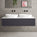 Raffinata Double Drawer Countertop Vanity Unit - Matt Graphite 1400mm