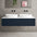 Raffinata Double Drawer Countertop Vanity Unit - Matt Indigo 1400mm