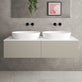 Raffinata Double Drawer Countertop Vanity Unit - Matt Stone 1400mm image