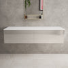 Raffinata Double Drawer Countertop Vanity Unit - Gloss Cashmere 1400mm image