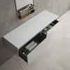 Raffinata Double Drawer Countertop Vanity Unit - Gloss Dove 1400mm image