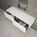 Raffinata Double Drawer Countertop Vanity Unit - Gloss White 1400mm