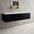 Raffinata Double Drawer Countertop Vanity Unit - Matt Black 1400mm